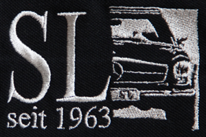 Gesticktes "SL seit 1963" Logo